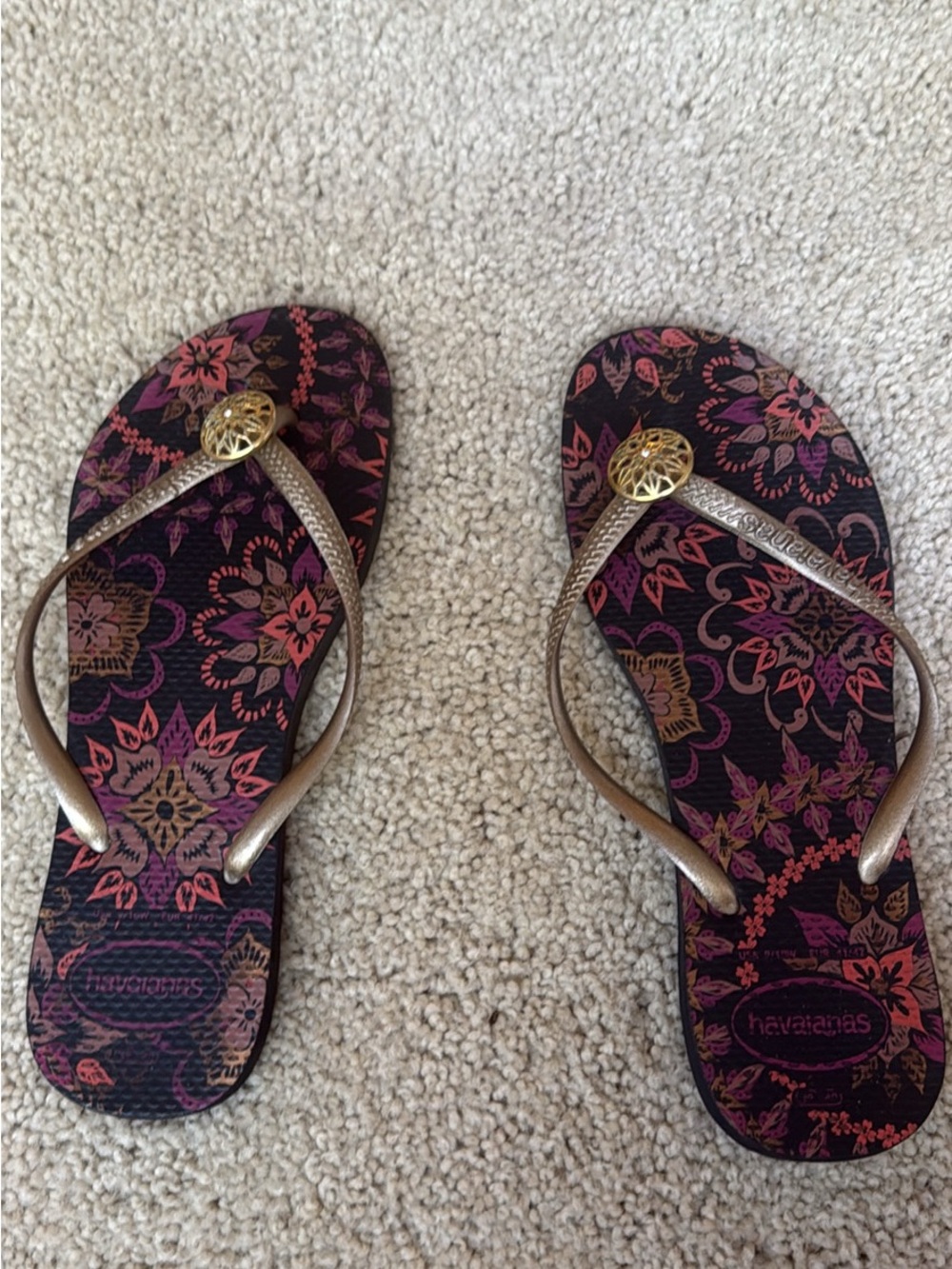 Havaianas Women's Floral Print Flip Flops